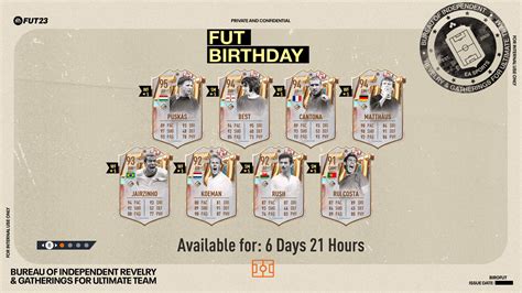 fut birthday fifa 23|FIFA 23 FUT Birthday Icons: Best & Puskas。